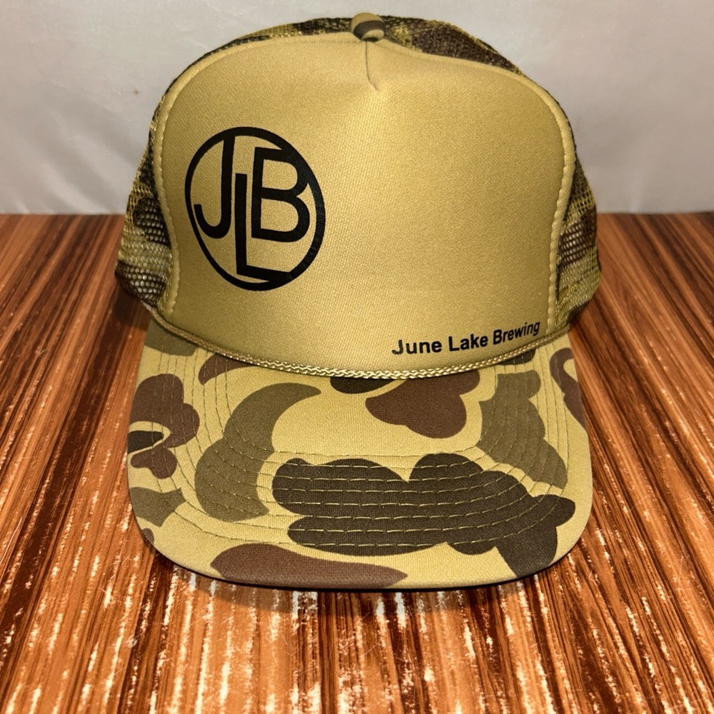 June Lake Brewing Hat Camouflage Camo Green Trucker Foam OTTO COLLECTION NEW